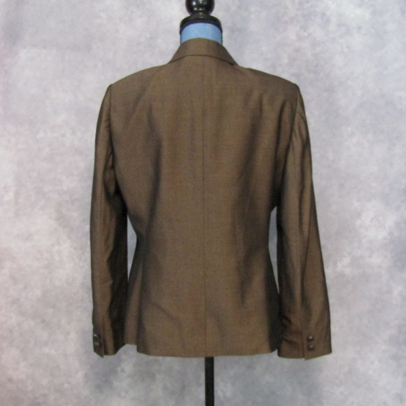 Tahari Petites Gorgeous Brown Blazer Size 12P - Picture 2 of 5